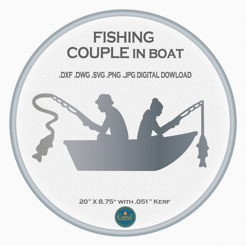 Fishing Sign DXF/SVG design preview with file details (photo 5)