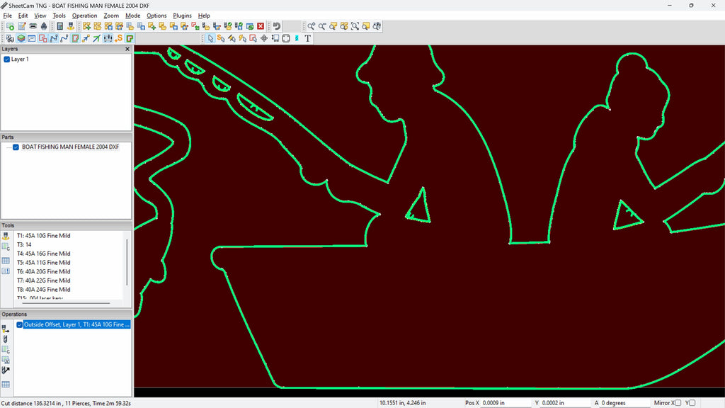 Fishing Sign vector paths in design software (photo 8)
