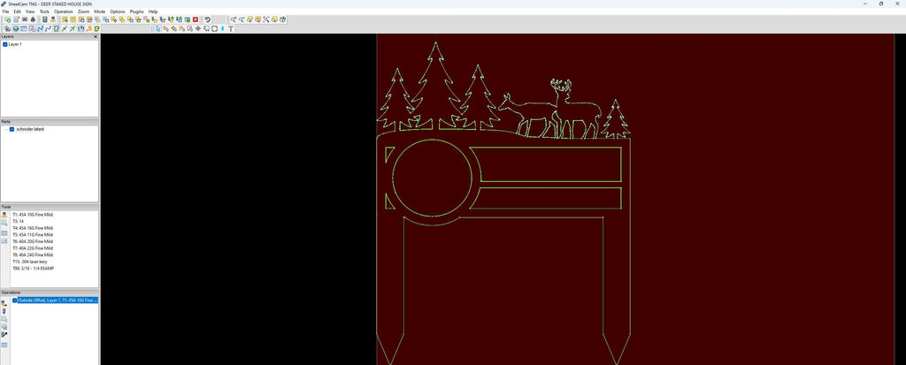 Staked Address Sign vector paths in design software (photo 6)