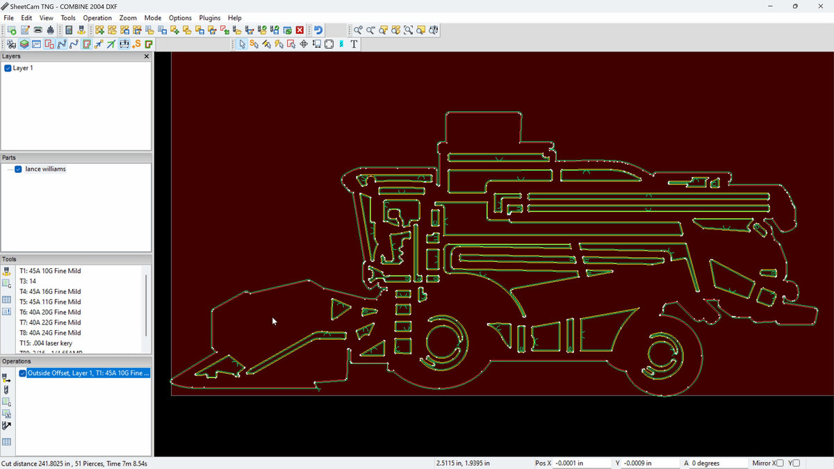 Combine and Tractor Sign vector paths in design software (photo 4)