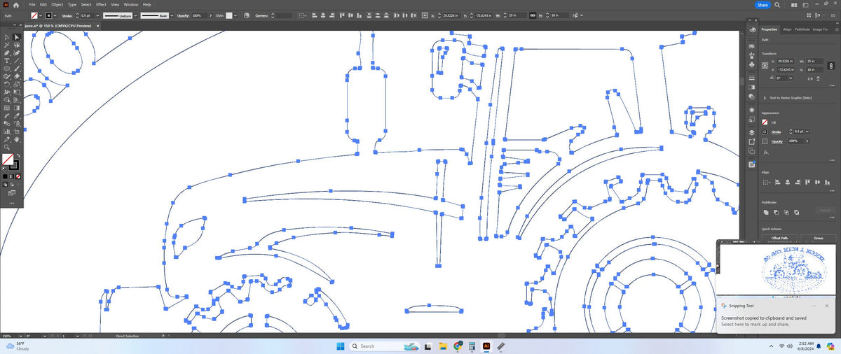So God Made a Farmer Tractor Sign vector paths in design software (photo 7)