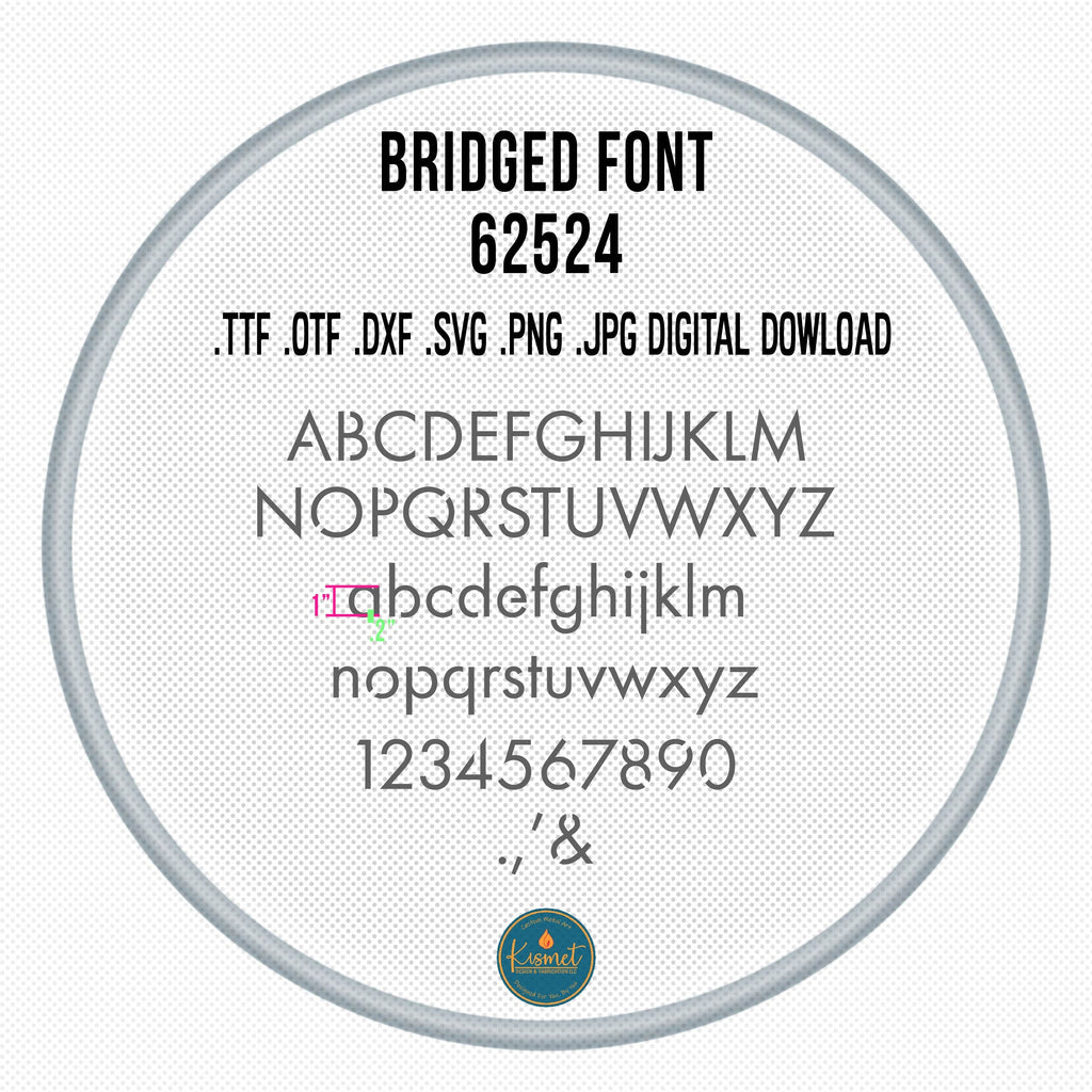 Thin Sans Bridged Stencil Font DXF/SVG design preview with file details (photo 2)