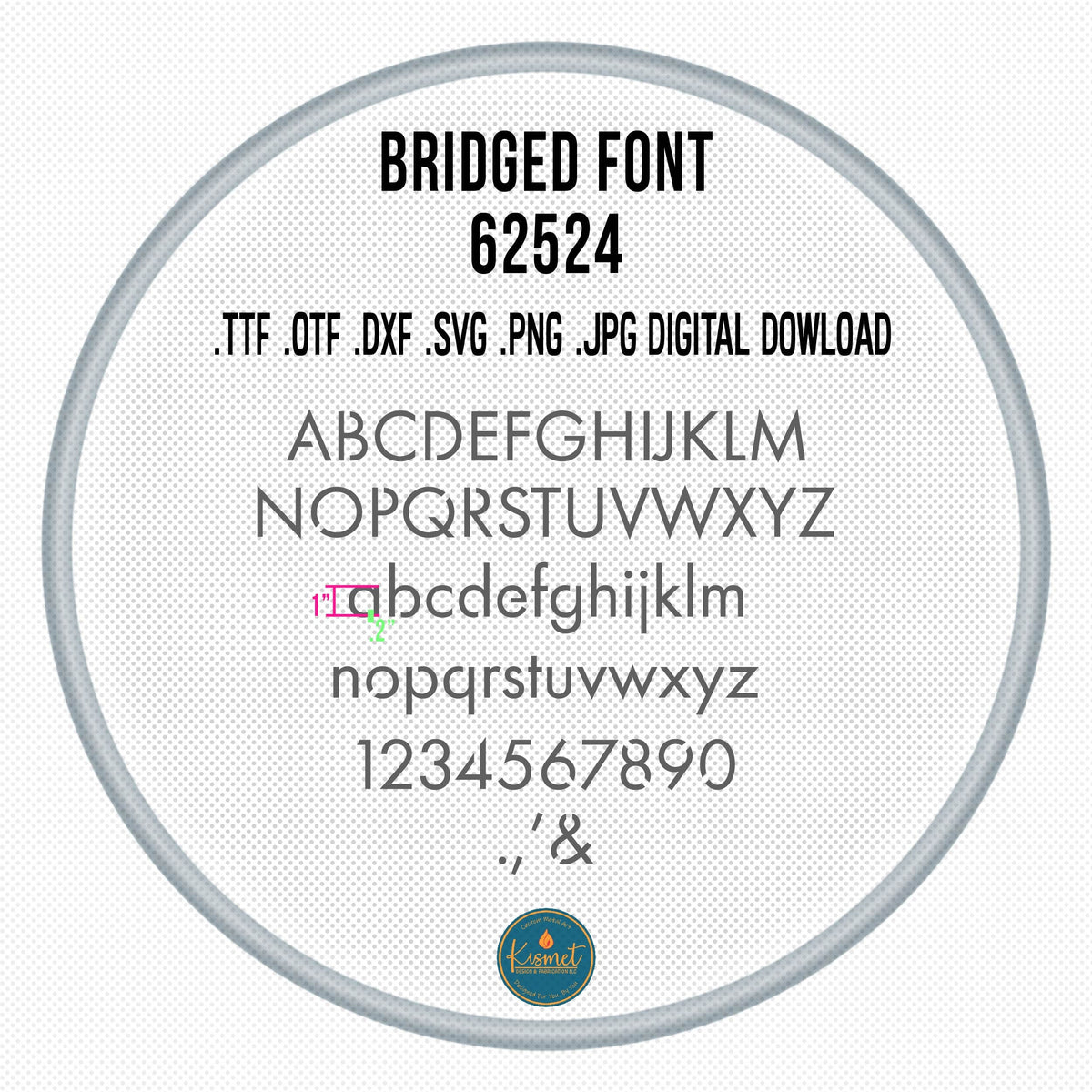 Thin Sans Bridged Stencil Font DXF/SVG design preview with file details (photo 2)