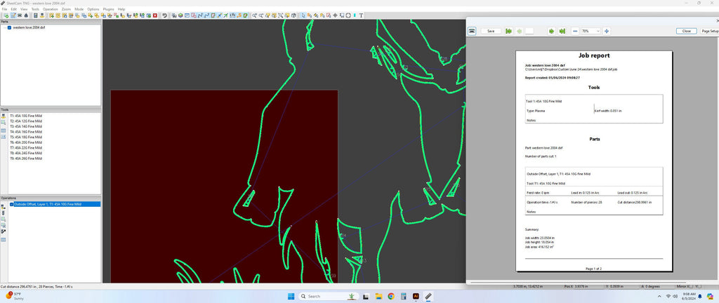 Cowboy Cowgirl Holding Hands Name Sign vector paths in design software (photo 9)