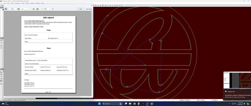 Split Letter A Script Monogram vector paths in design software (photo 7)