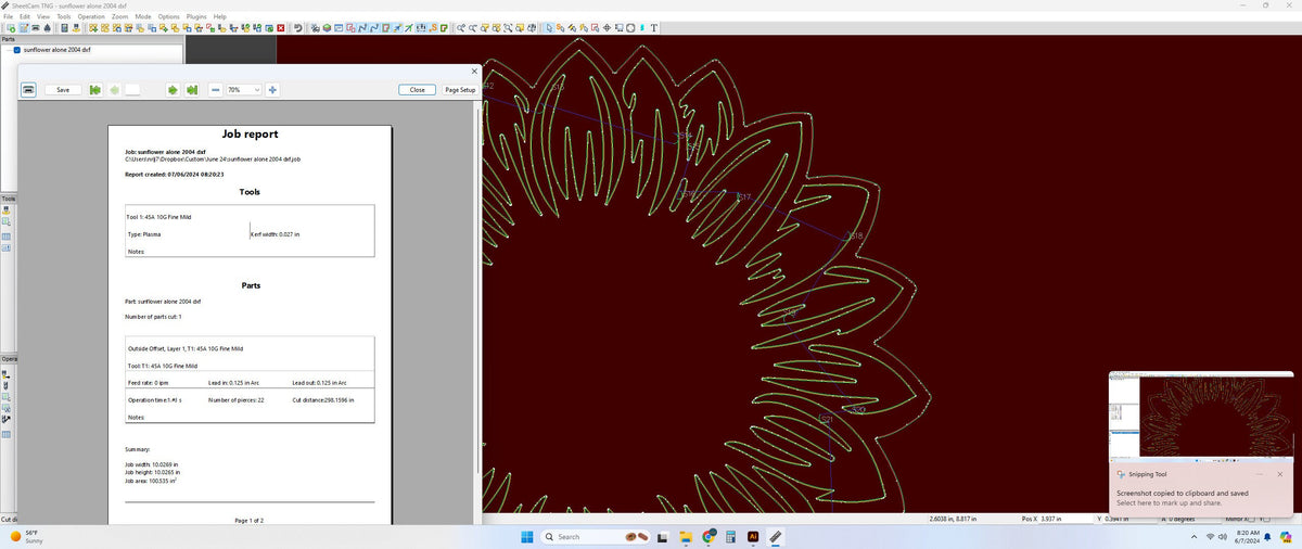 Sunflower Bloom vector paths in design software (photo 4)