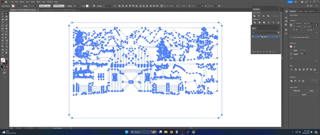 Horse Farm Sign vector paths in design software (photo 4)