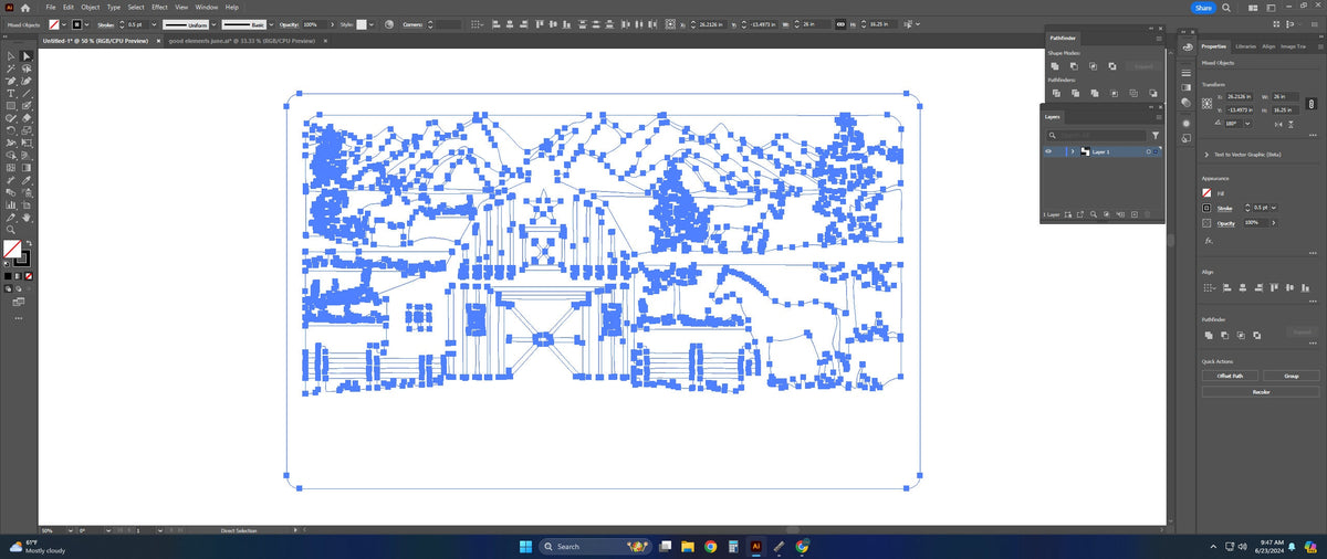 Horse Farm Sign vector paths in design software (photo 4)