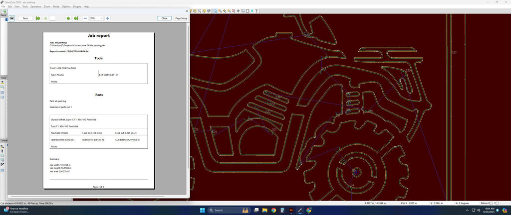 ATV Parking Sign vector paths in design software (photo 7)