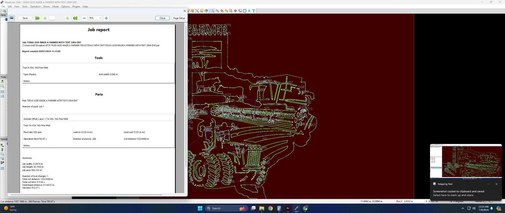Texas So God Made a Farmer Sign vector paths in design software (photo 6)