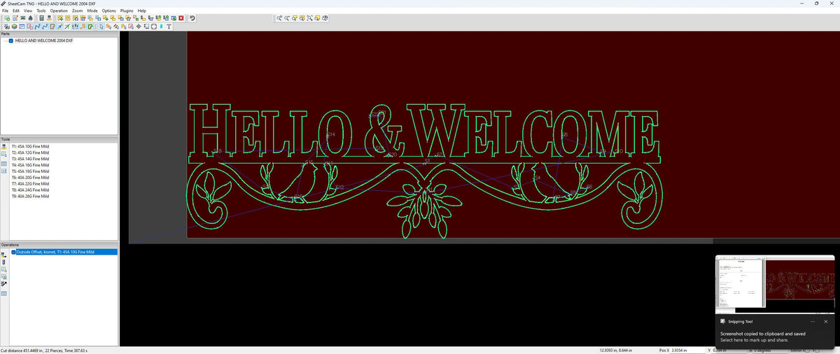 Hello Welcome Sign vector paths in design software (photo 5)