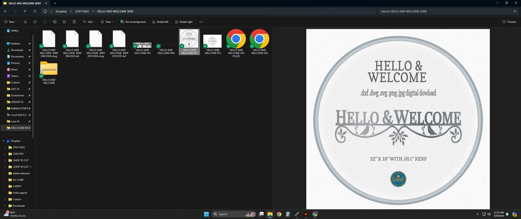 Hello Welcome Sign vector paths in design software (photo 6)