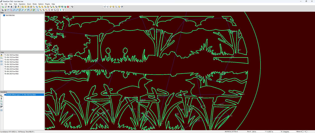 Loon Lake Marsh Scene vector paths in design software (photo 5)