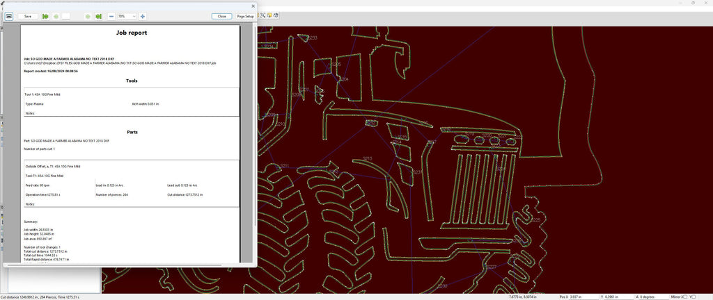 Alabama Farm Scene Sign, No Lettering vector paths in design software (photo 10)