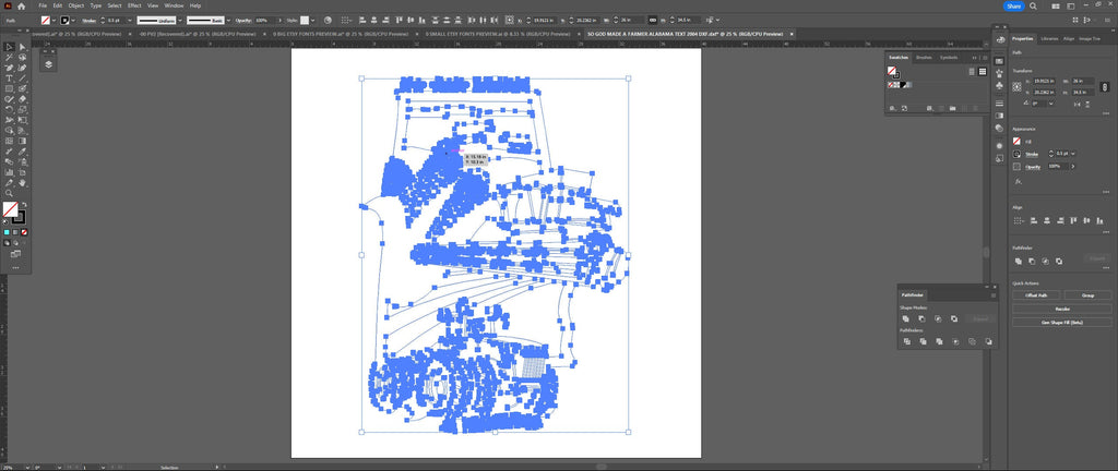 Alabama Farm Signs, Set of 2 vector paths in design software (photo 7)