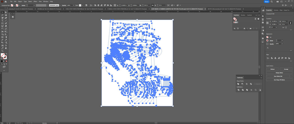 Alberta Farm Scene Sign, No Lettering vector paths in design software (photo 5)