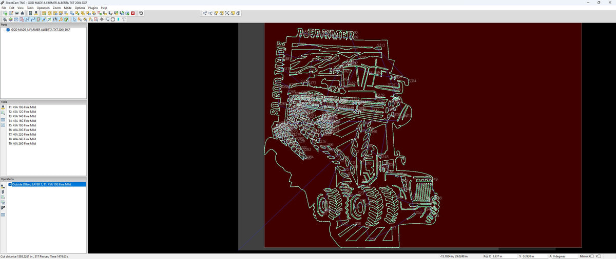 Alberta So God Made a Farmer Sign vector paths in design software (photo 5)