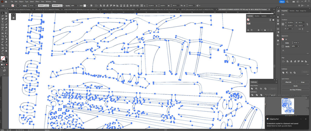 Alberta So God Made a Farmer Sign vector paths in design software (photo 9)