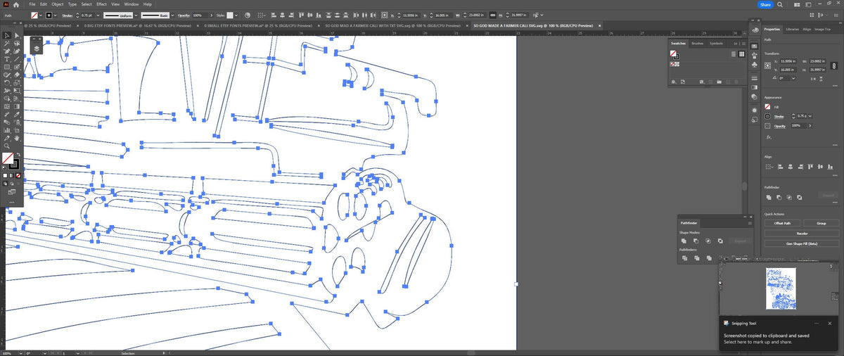 California Farm Signs, Set of 2 vector paths in design software (photo 10)