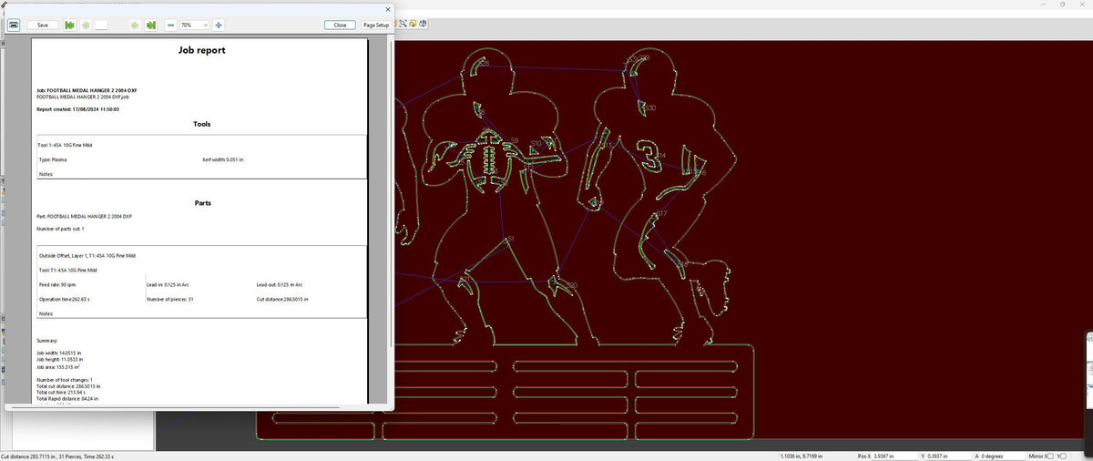 Football Medal Hanger, Standing Players vector paths in design software (photo 7)