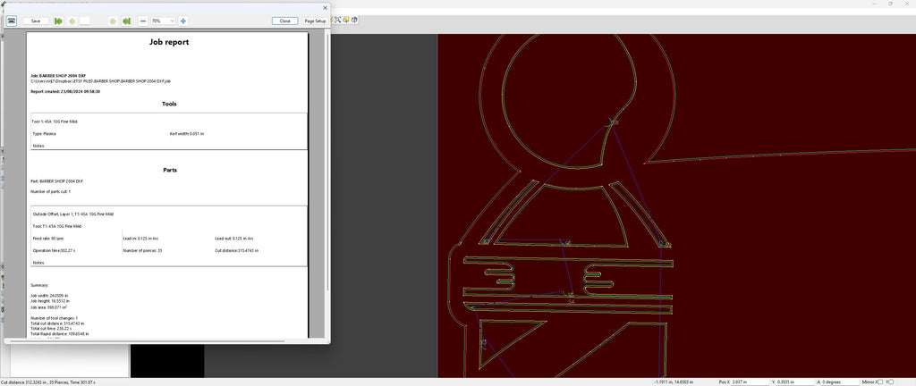 Barber Shop Custom Name Sign vector paths in design software (photo 8)