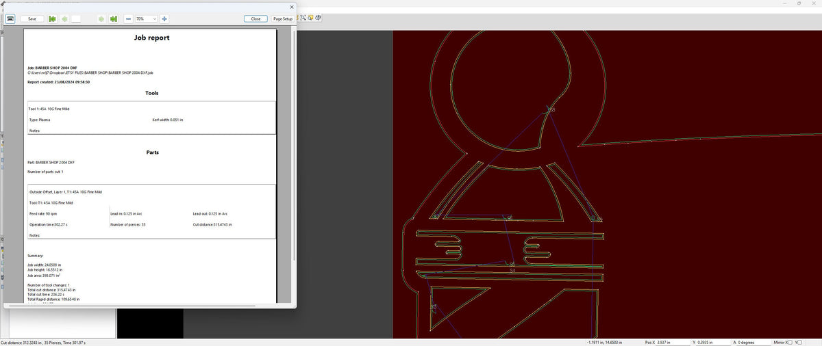 Barber Shop Custom Name Sign vector paths in design software (photo 8)