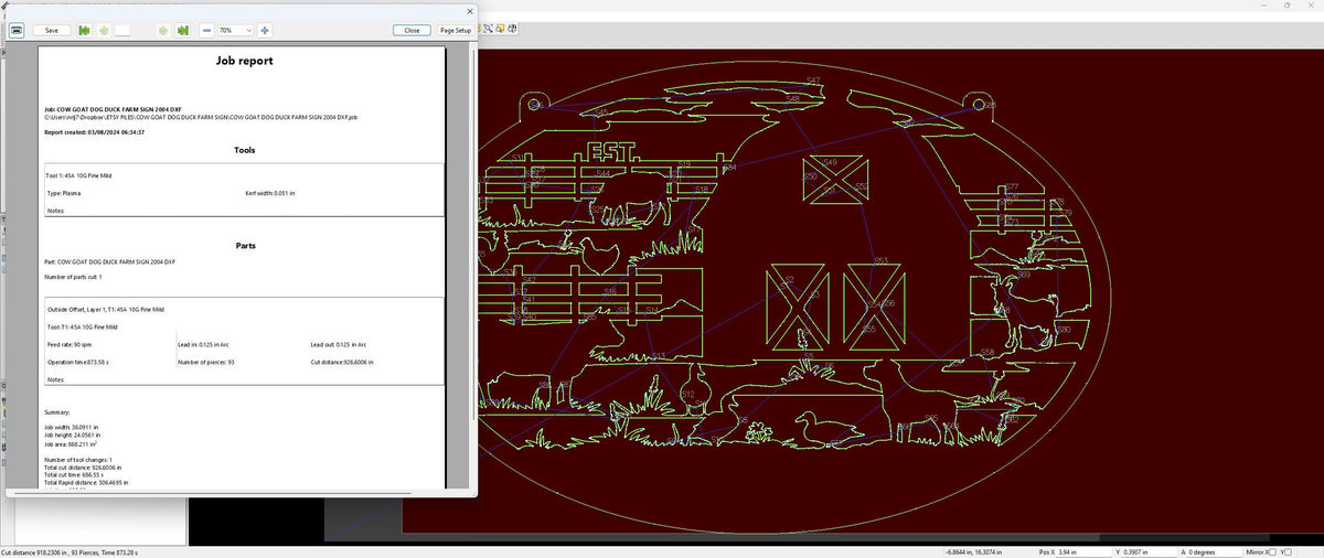 Barnyard Animals Farm Sign vector paths in design software (photo 11)