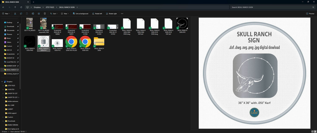 Longhorn Skull Ranch Sign vector paths in design software