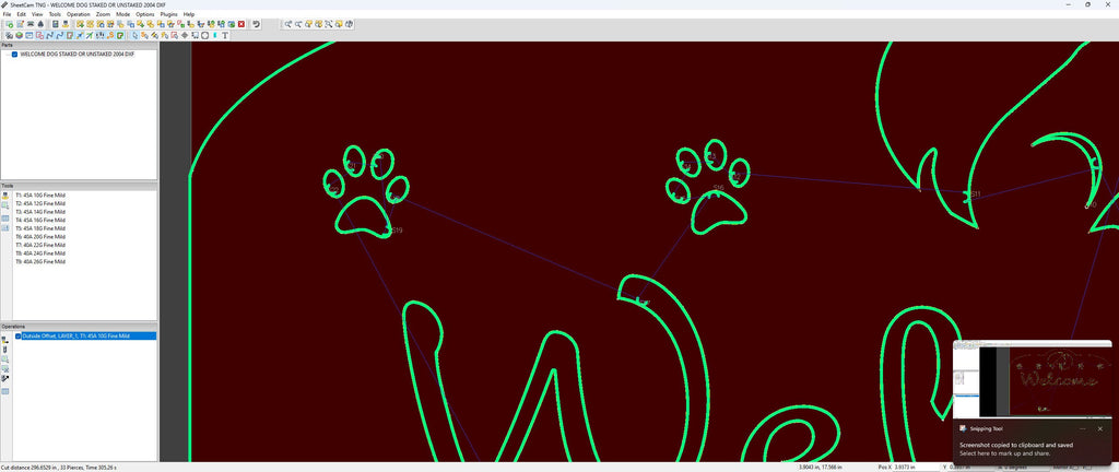 Personalized Pet Welcome Sign vector paths in design software (photo 7)