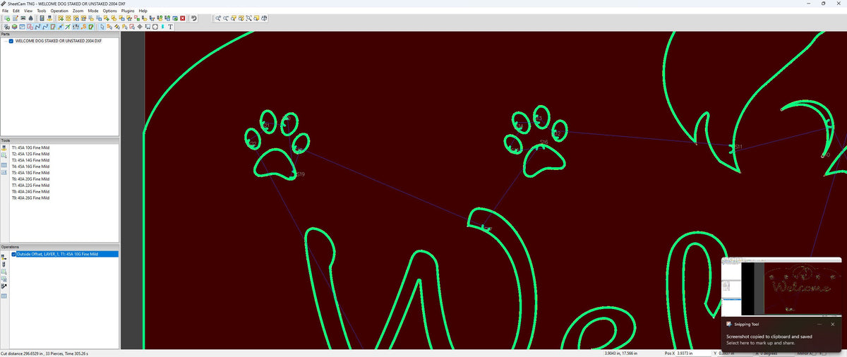 Personalized Pet Welcome Sign vector paths in design software (photo 7)