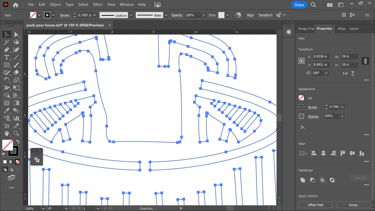 Barrel Man Round Bar Sign vector paths in design software
