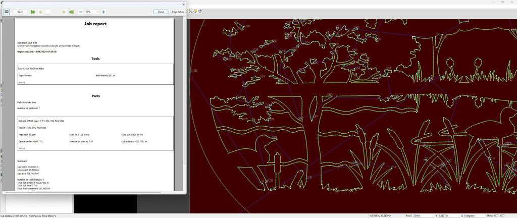 Loon Lake Marsh Scene vector paths in design software (photo 6)