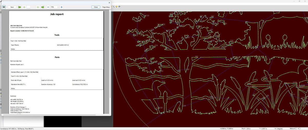 Loon Lake Marsh Scene vector paths in design software (photo 6)