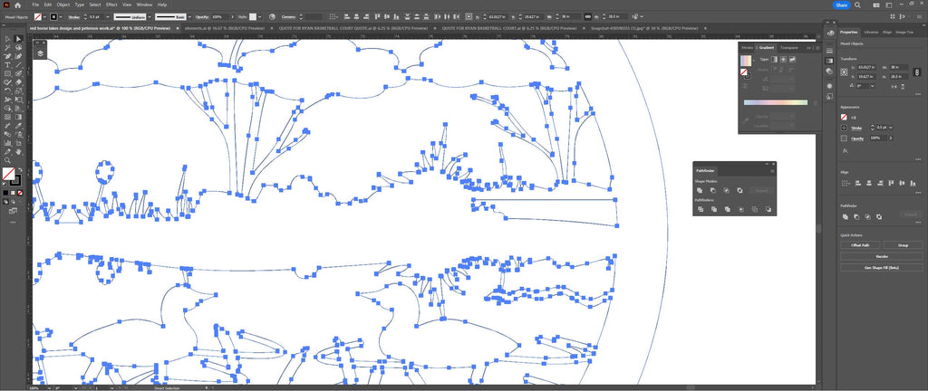 Loon Lake Marsh Scene vector paths in design software (photo 8)