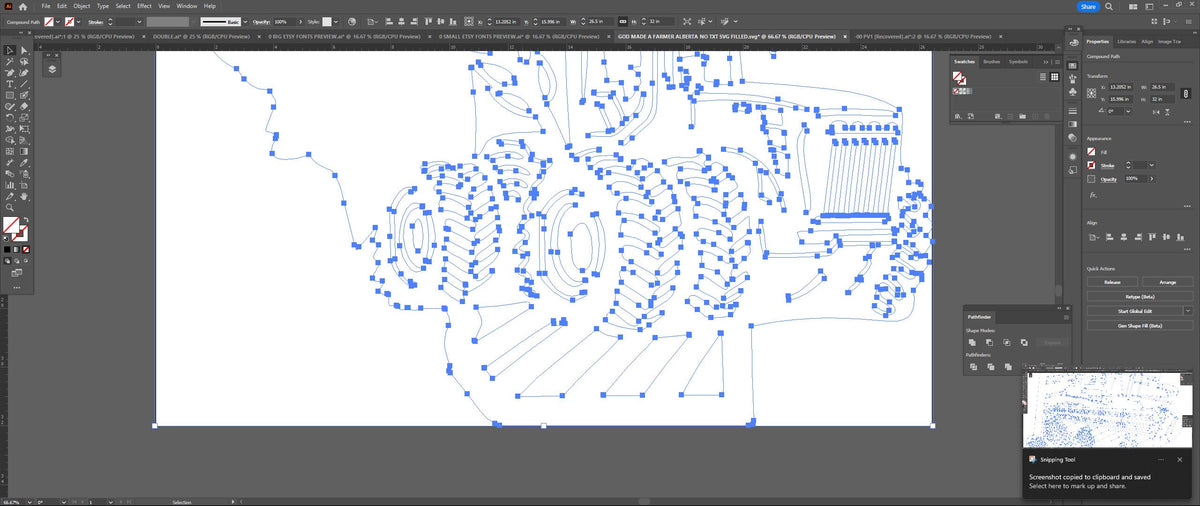 Alberta Farm Scene Sign, No Lettering vector paths in design software (photo 7)