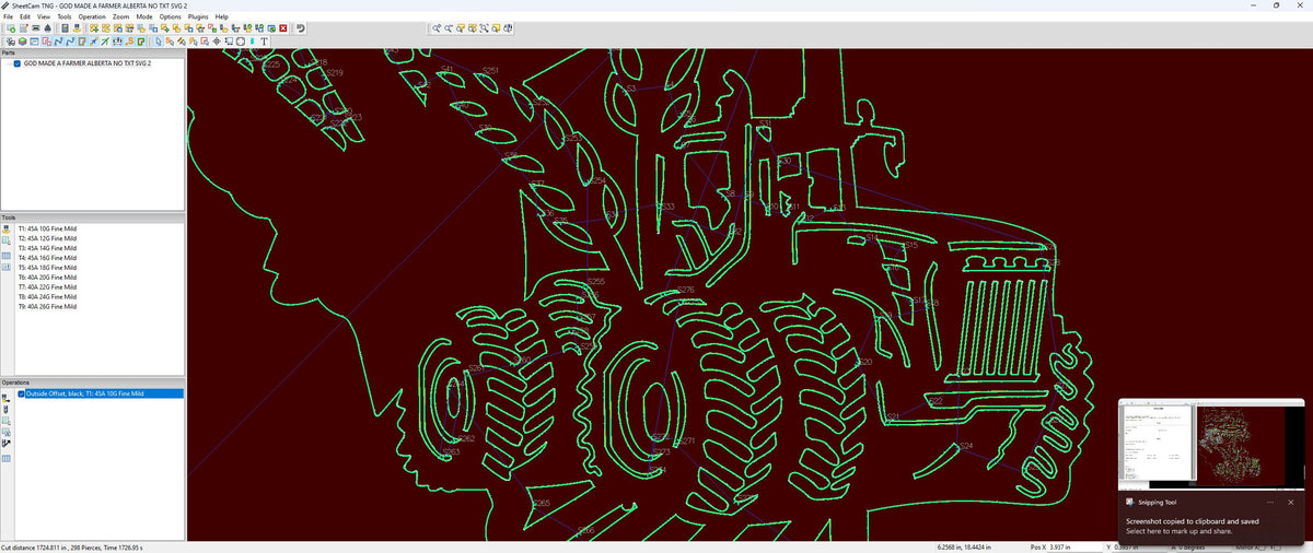 Alberta Farm Scene Sign, No Lettering vector paths in design software (photo 10)