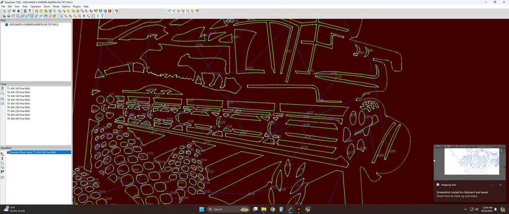 Alberta Farm Scene Sign, No Lettering vector paths in design software (photo 8)