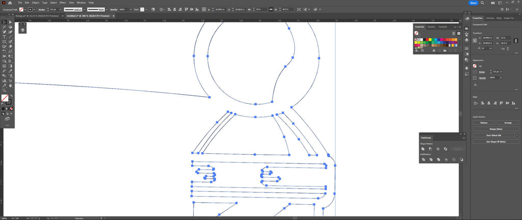 Barber Shop Custom Name Sign vector paths in design software (photo 5)