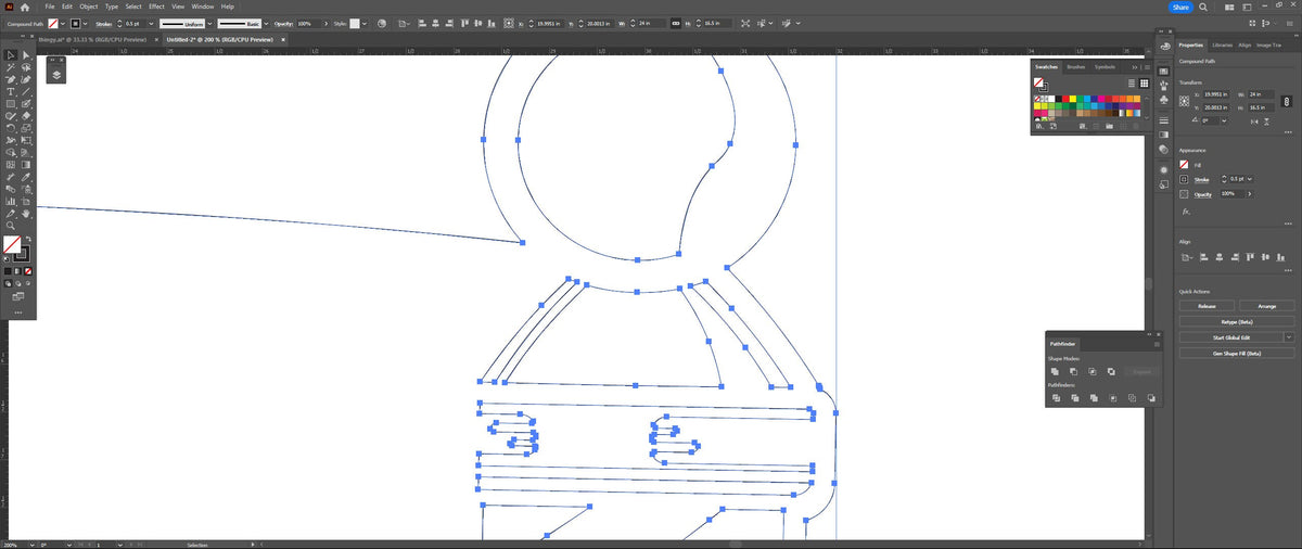Barber Shop Custom Name Sign vector paths in design software (photo 5)