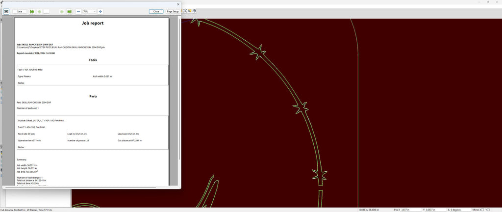 Longhorn Skull Ranch Sign vector paths in design software (photo 7)