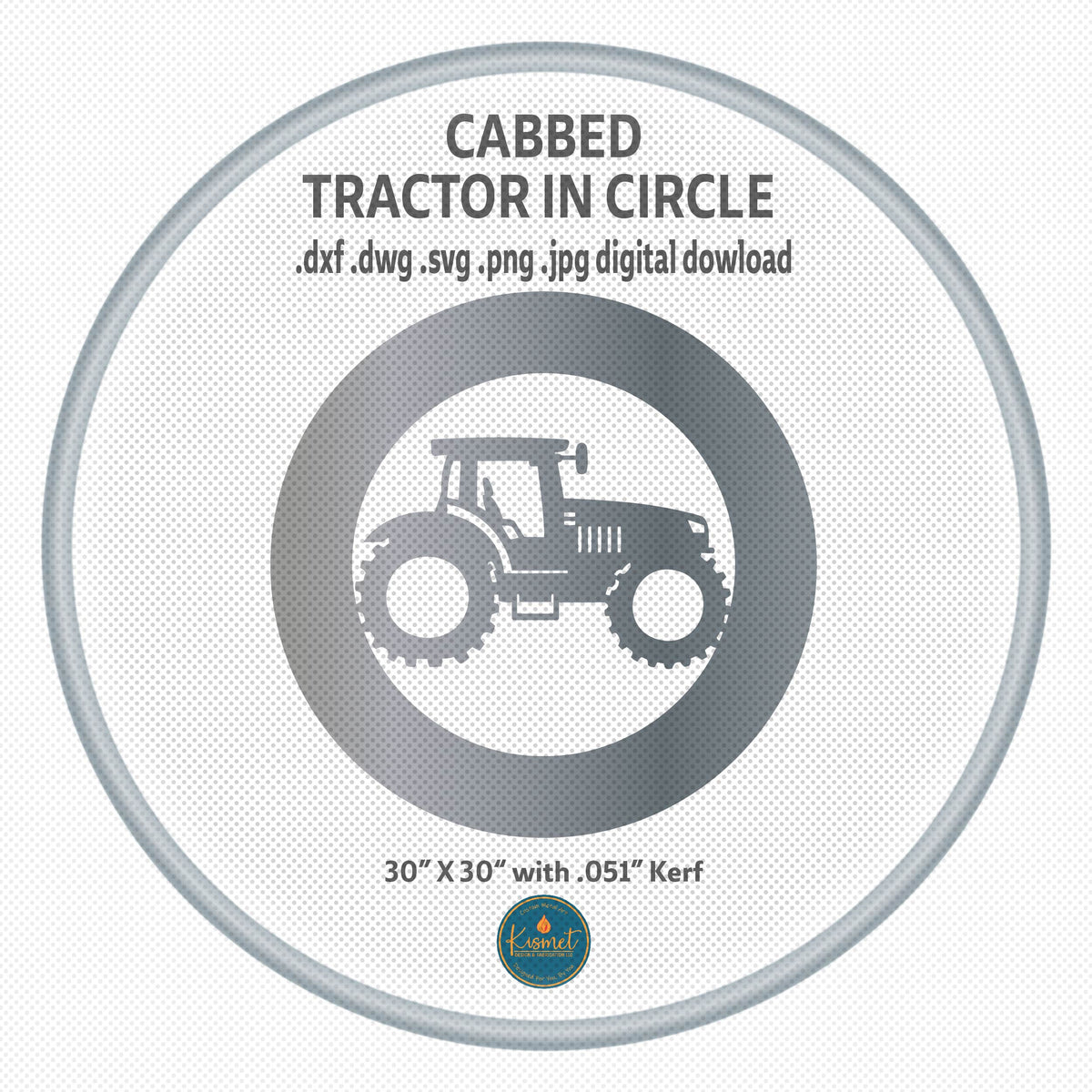 Personalized Tractor Ranch Sign DXF/SVG design preview with file details (photo 2)