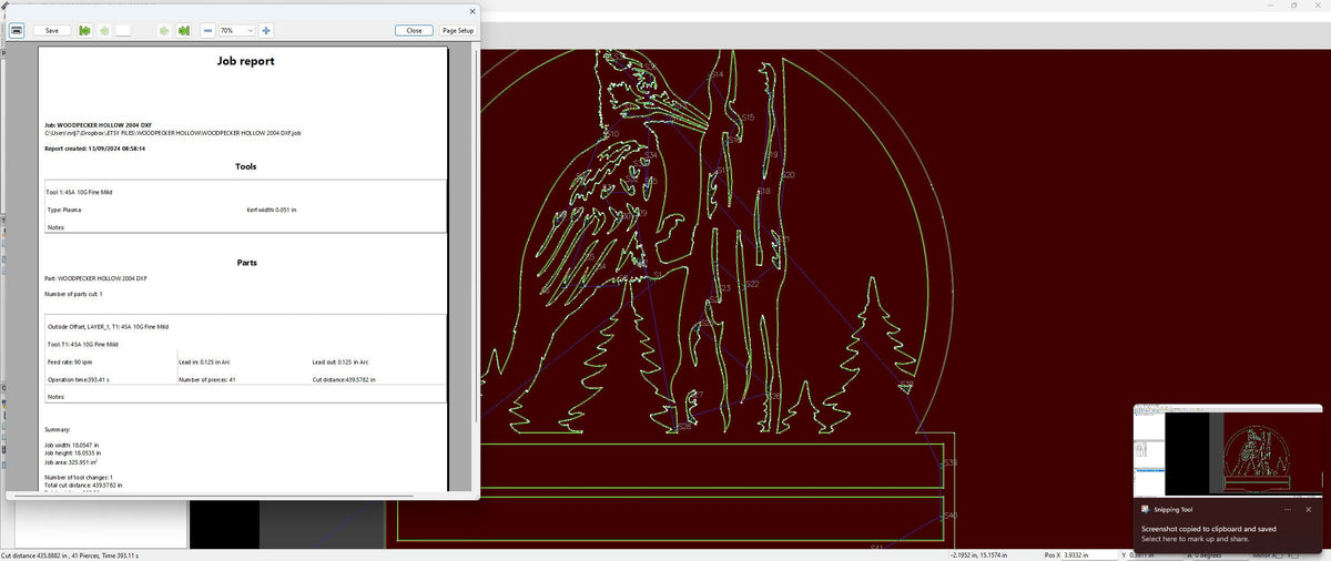 Woodpecker Sign vector paths in design software (photo 7)