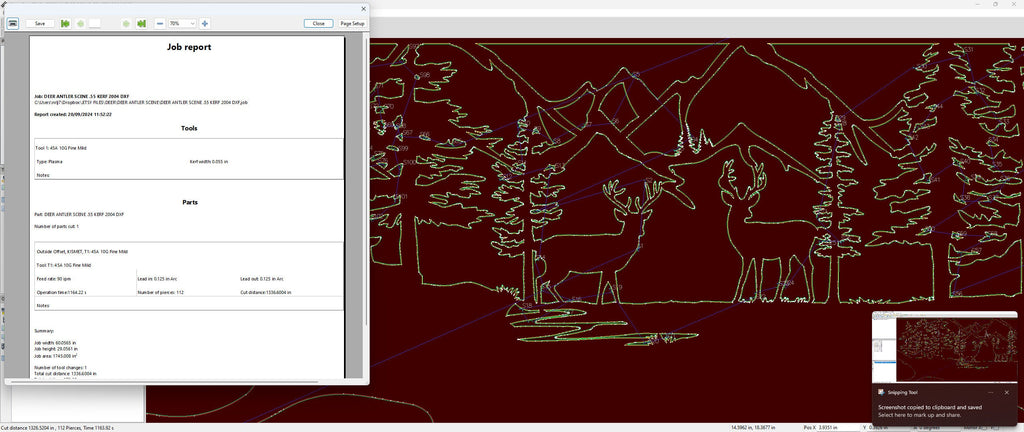 Whitetail Deer Antler Mountain vector paths in design software (photo 5)