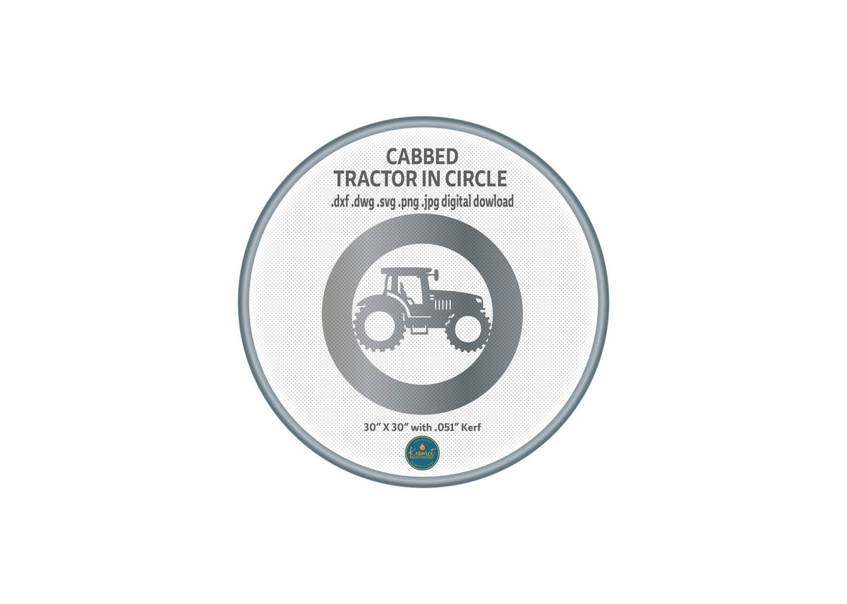 Personalized Tractor Ranch Sign DXF/SVG design preview with file details