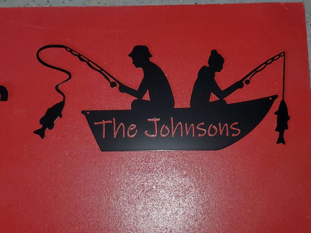 Fishing Sign finished metal example (photo 4)