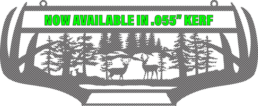 Whitetail Deer Antler Forest DXF/SVG design preview with file details (photo 5)