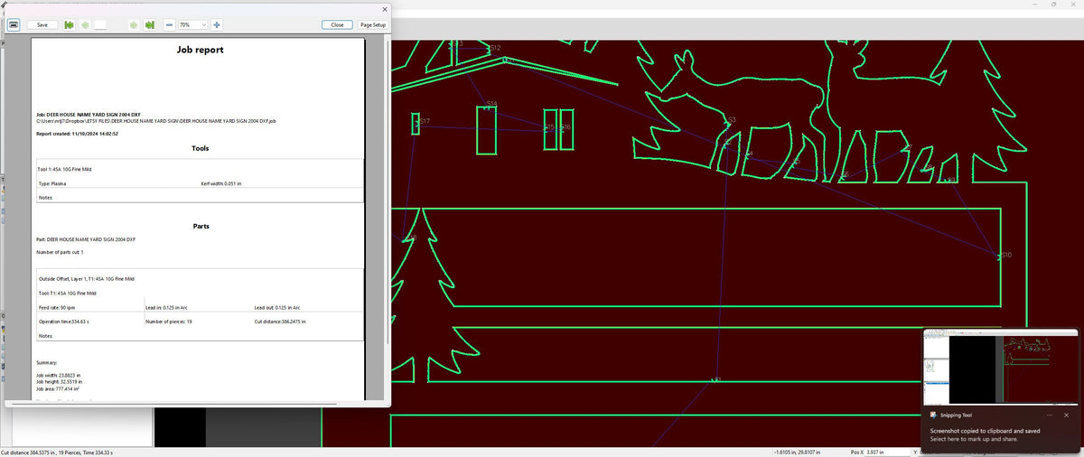 Deer Address Sign vector paths in design software (photo 8)