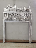 Deer Address Sign finished metal example