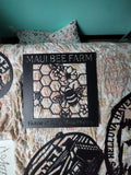 Personalized Bee Honeycomb Sign finished metal example