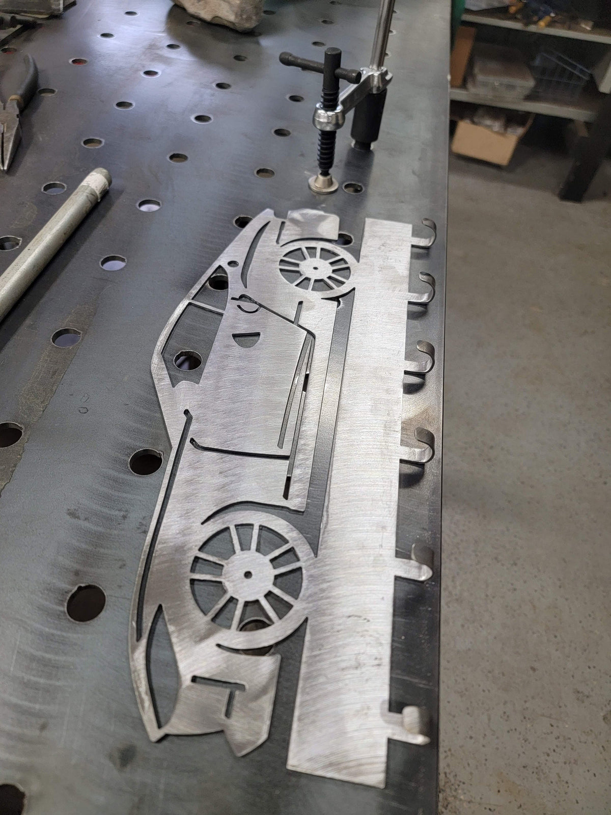 Nissan 370Z Key Hanger finished metal example